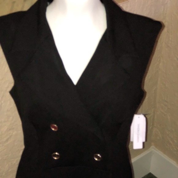 New Black Sandra Darren Dress - Picture 2 of 4